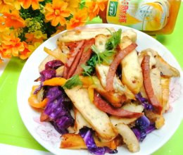 #太太乐鲜鸡汁玩转健康快手菜#什锦炒饼的做法