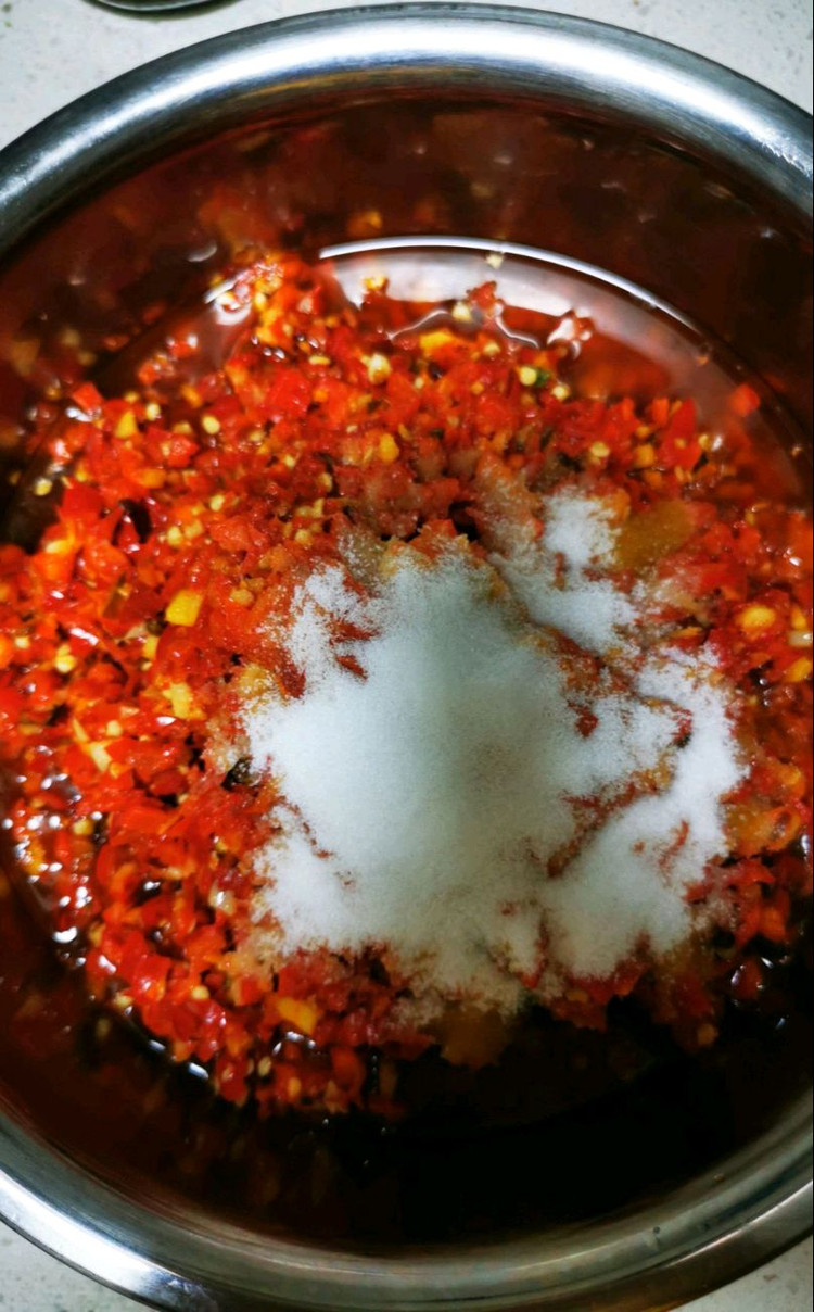 红色剁椒蘸水的做法