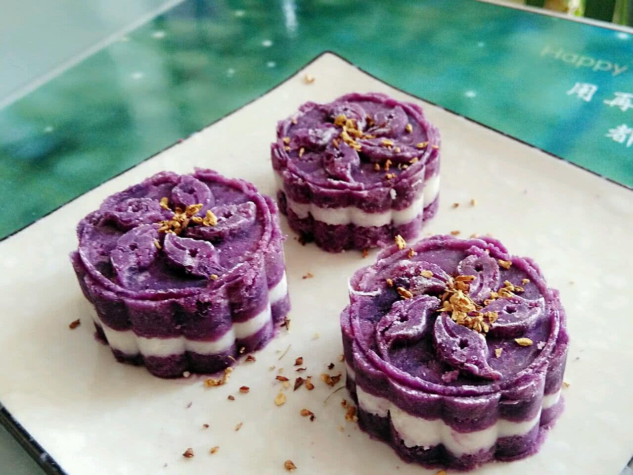 紫薯糕,紫薯糕的家常做法 - 美食杰紫薯糕做法大全