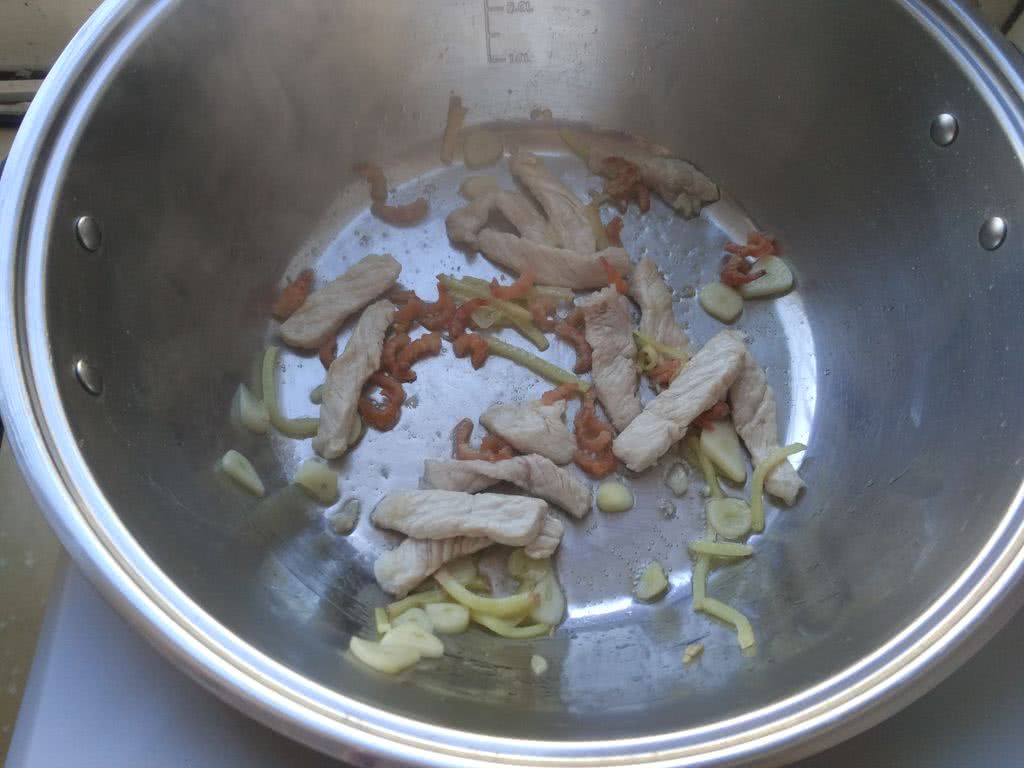 娃娃菜年糕汤的做法图解4