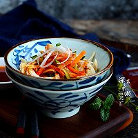 香辣鸡丝#丘比沙拉汁#的做法图解8