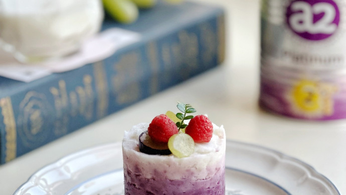 紫白金-紫薯山药糕