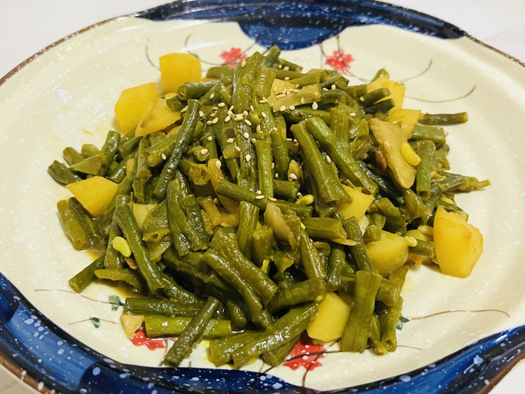 酱香豇豆土豆块的做法