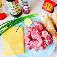 #味达美名厨福气汁，新春添口福#排骨咸肉竹笋的做法图解2