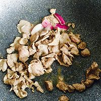 圆菇炒羊肉➕杂粮饭的做法图解2