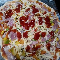培根披萨的做法图解3