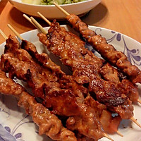 电饼铛里脊肉串的做法图解4