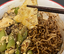 香菇丝瓜煎豆腐的做法