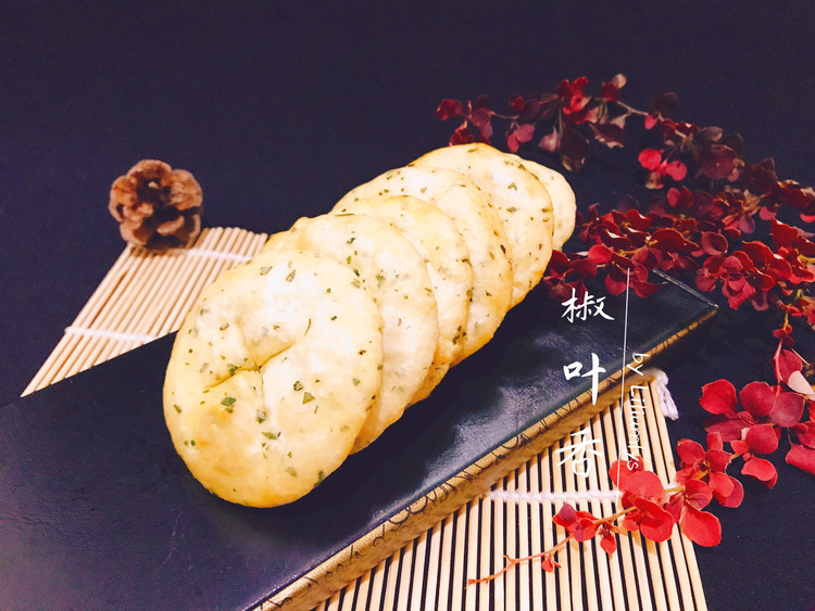 椒叶油炸饼的做法