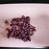 紫薯核桃紫米露的做法图解4
