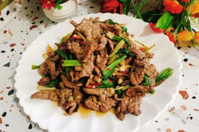 小炒牛肉