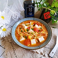 番茄金针菇豆腐汤的做法图解14