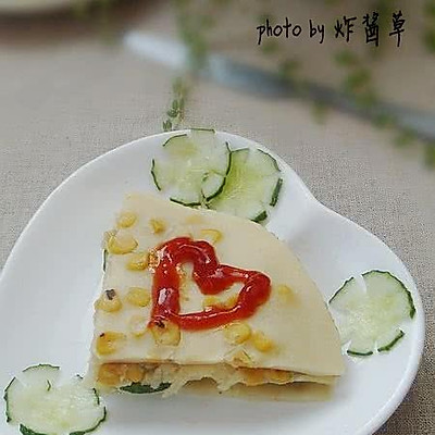 玉米鸡蛋饼