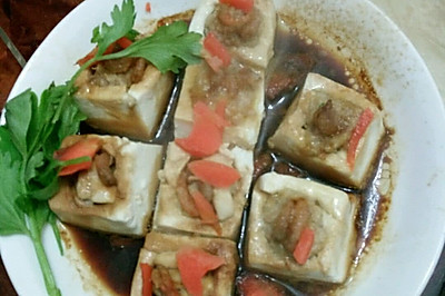 虾仁酿豆腐