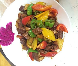 黑椒杏鲍菇牛肉的做法