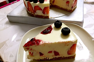 双莓重乳酪芝士蛋糕