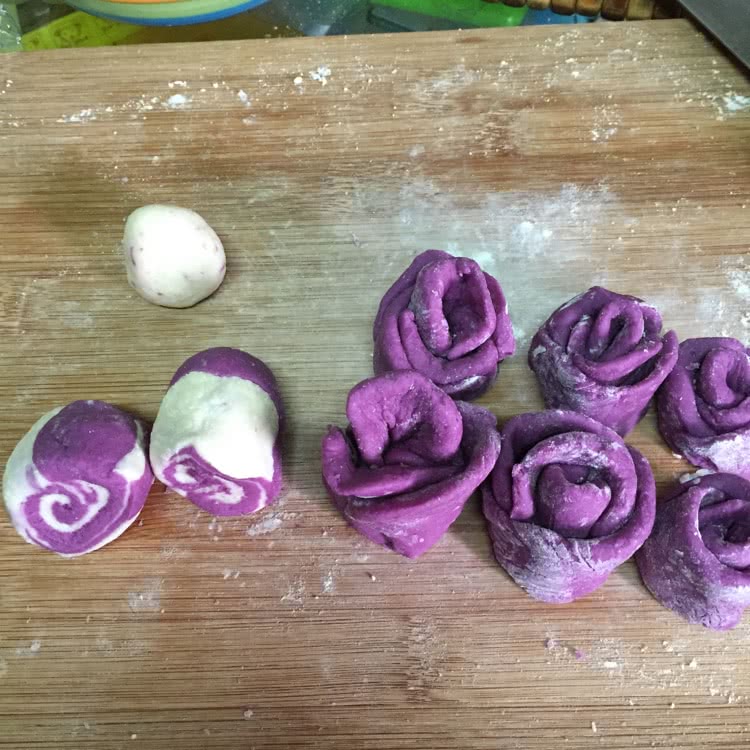 玫瑰花馒头的做法图解9