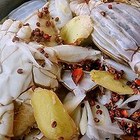 一锅出～清蒸紫苏梭子蟹&皮皮虾～附沾料的做法图解3