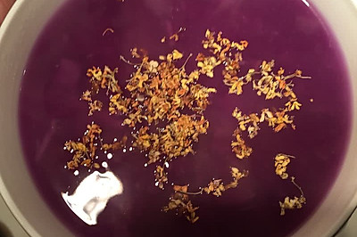紫薯桂花冰糖蜂蜜粥