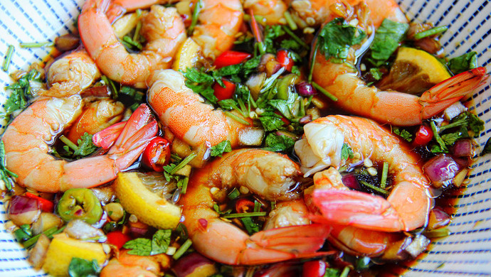 酸辣凉拌虾￨巨好吃