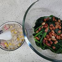 凉拌菠菜花生米的做法图解5