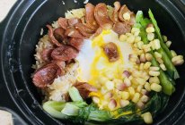 川味腊肠煲仔饭的做法