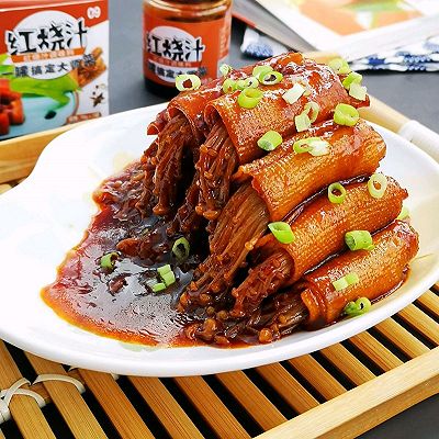 好吃到上瘾！红烧豆皮金针菇