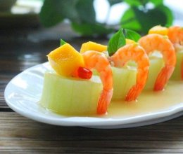 芒果虾——夏天开胃菜的做法