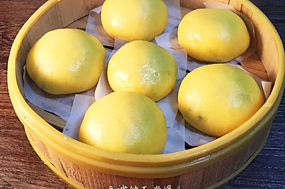 豆沙馅玉米面馒头