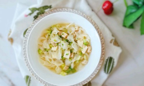 10M+蔬菜豆腐蝴蝶面：宝宝辅食营养食谱菜谱的做法