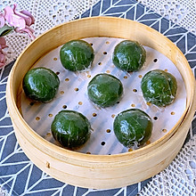 隔天还是Q弹软糯的咸蛋黄肉松青团#321沙拉日#