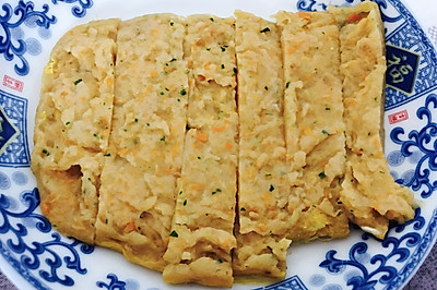龙利鱼蔬菜蒸糕