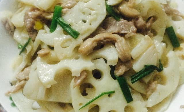 莲藕炒肉片