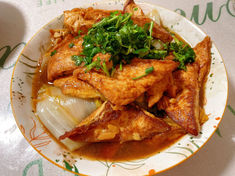 白菜炖豆腐的做法