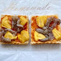吐司的n种吃法 | 菠萝大虾pizza吐司的做法图解2