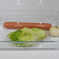 香肠炒儿菜的做法图解1