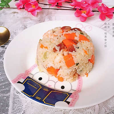 广式腊肠炒饭