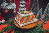 圣诞双色蛋糕卷#安佳新年聚会食谱#的做法