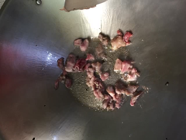 豆角炒羊肉的做法图解4
