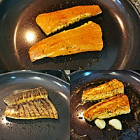 脆皮三文鱼配牛油果酱的做法图解5