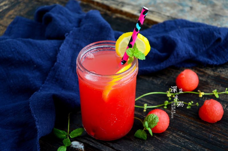 Lemon and watermelon juice