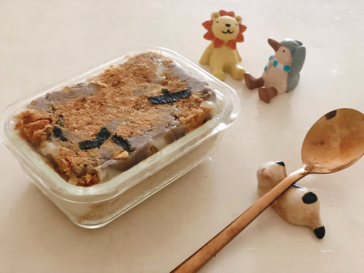网红芋泥麻薯肉松盒子的做法