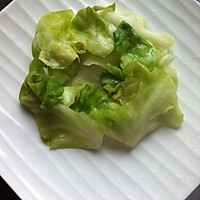 三文鱼刺身配酸辣包菜的做法图解7