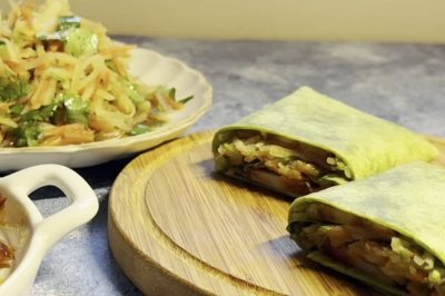 土豆丝香肠卷饼