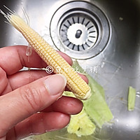 #母亲节，给妈妈做道菜#清爽的玉米笋拌腐竹的做法图解4