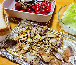 烤箱版五花肉金针菇的做法