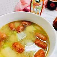 #测测你的夏日美食需求#鸡汁冬瓜毛豆汤的做法图解8