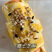 【学生快手早餐】手抓饼包火腿肠的做法图解4