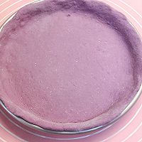 #pick哪种真芝味-瀑布拉丝#紫薯香肠披萨的做法图解3