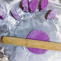 紫薯玫瑰花馒头的做法图解8